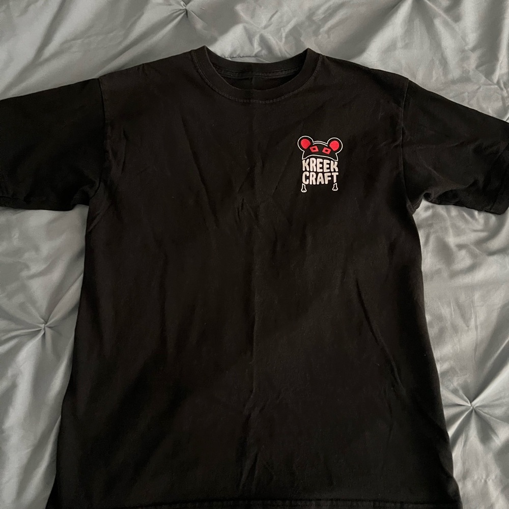 YouTuber Kreek Craft Black Graphic Tee